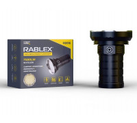 Фонарик ручной алюминиевый мощный Rablex RB 916 55LED, 7500LM, 4*18650, зарядка type-c/36