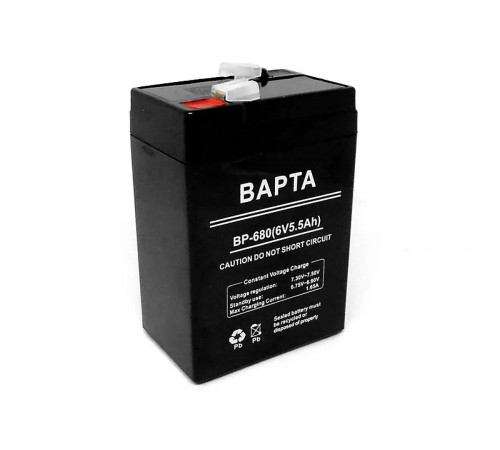 Акумуляторна батарея 6В 5,5Ач BAPTA BP-680/ 9653 (20 шт/ящ) за 345 грн