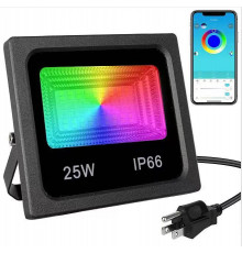 SMART LED ПРОЖЕКТОР 25W IP66 RGB bluetooth с приложением ART 7981 (36 шт/ящ)