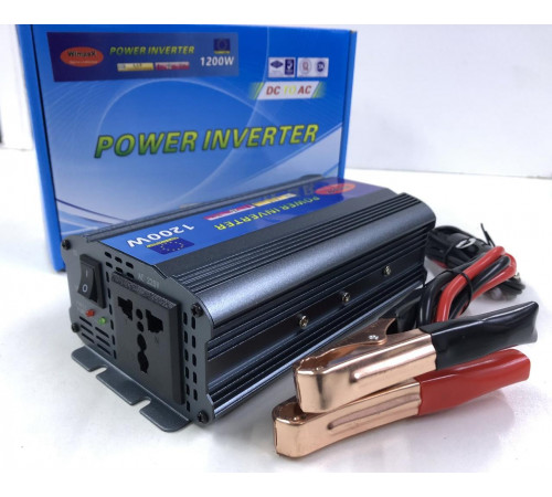 Преобразователь тока Wimpex 12V/220V/1200W (20шт/ящ) за 3038 грн