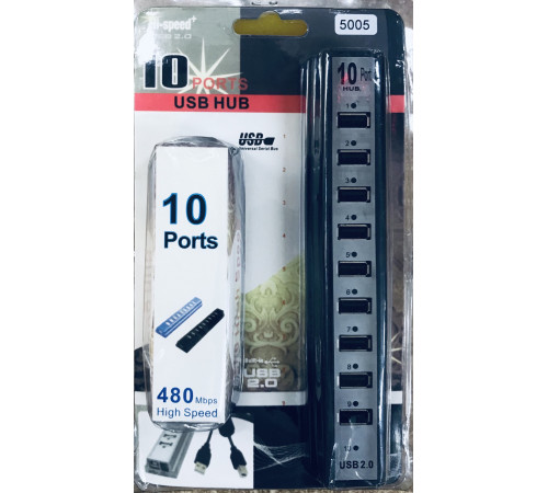 USB разветвитель HUB на 10 PORTS ART-5005 220V (50) за 515 грн