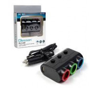 Автомобильное зарядное устройство Olesson MOD-1523 ( 3 in 1/120W/Triple Direct LED Socket )(120)