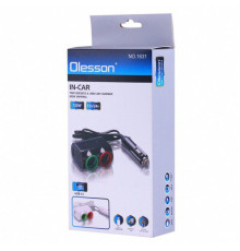 Автомобильное зарядное устройство Olesson MOD-1631 ( 3 in 1/120W/Triple Direct LED Socket )