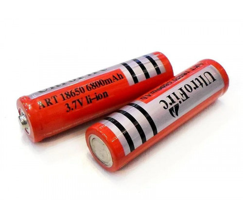 Аккумуляторы Ultra Fire /18650/4,2V/6800mA красные (500 шт/ящ) за 72 грн