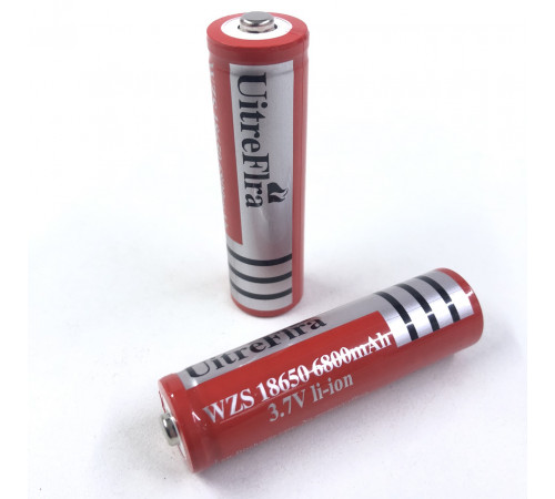 Аккумуляторы Ultra Fire /18650/4,2V/6800mA красные (500 шт/ящ) за 72 грн