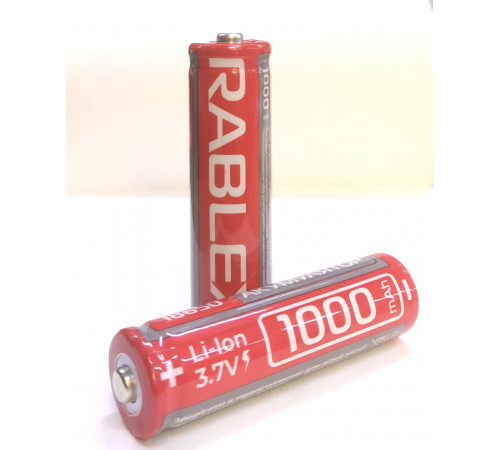Аккумуляторы Rablex RB-1000, 18650/3.7V/1000mAh (500 шт) за 99 грн