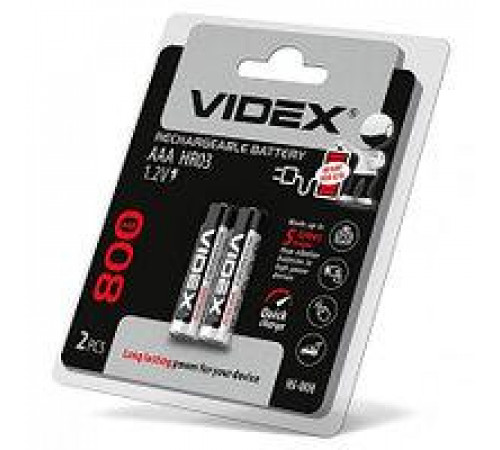 Аккумуляторы Videx HR03/AAA 800 MAH double blister/2pcs за 116 грн