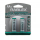 Аккумуляторы RABLEX HR6 RB-2700 ( 1.2V / 2700mAh / Ni-MH / AA / блистер / 2шт ) за 172 грн