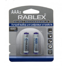 Аккумуляторы RABLEX HR03 RB-600 ( 1.2V / 600mAh / Ni-MH / AAA/ блистер / 2шт )