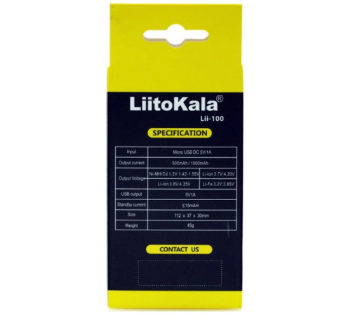 Зарядное устройство LiitoKala lii-100 для 18650 AA AAA Li-ion Li-FePO4 Mi-Nh с функцией PowerBank (100) за 311 грн