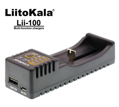 Зарядное устройство LiitoKala lii-100 для 18650 AA AAA Li-ion Li-FePO4 Mi-Nh с функцией PowerBank (100) за 311 грн