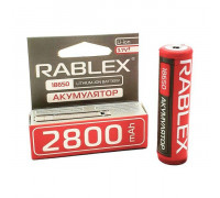 Аккумуляторы с защитой Rablex RB-18650/ 3.7V/2800mAh (400)