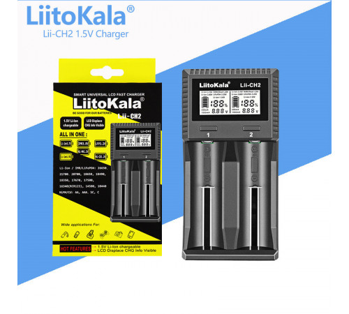 Зарядное устройство LiitoKala Lii-CH2, 2x26650 /18650 /AA / AAA (100) за 725 грн