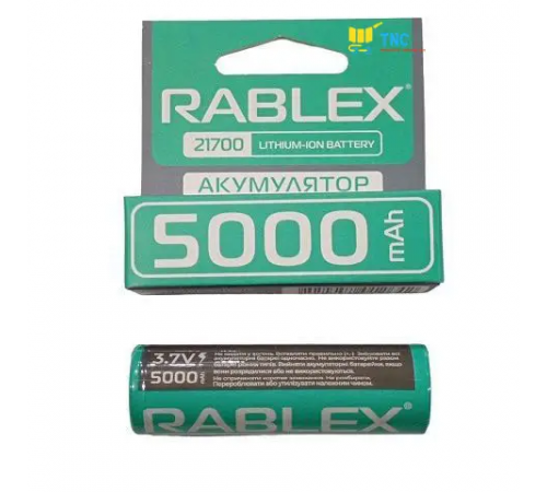 Rablex 21700 Li-lon 5000 mAh/ 3,7v/ 21700 (400) за 383 грн