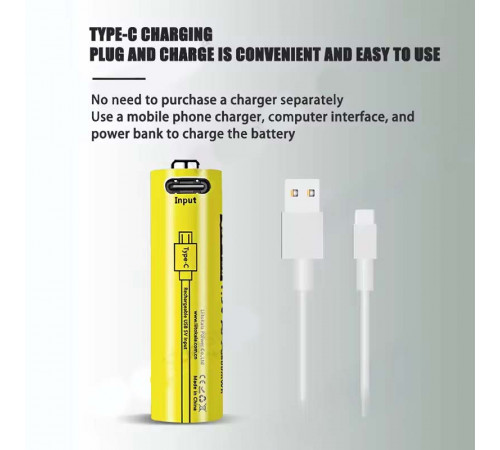 Аккумулятор USB-T36 (4xAA 2400mAhh, 1.5V), LiitoKala, 4 в 1 Type-C (400) за 295 грн