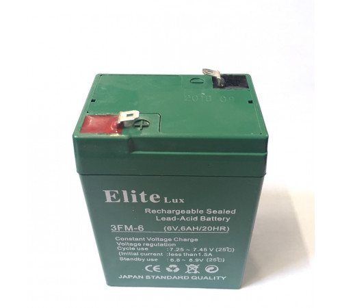 Аккумуляторы Elite DC-6V 6AH/ 20HR ART-0004 за 468 грн