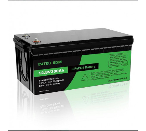 Акумуляторна батарея розстрочка 5 платежів Datou Boss LiFePO4 BMS 12.8 В 300 А·год для будинку квартири офісу ДБЖ техніки котлів