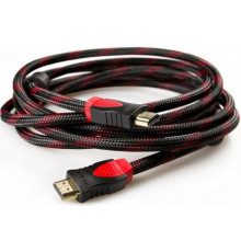 Кабель HDMI-HDMI Donli оплетка, фериты, усиленный 5 м (4866lmn/yop)