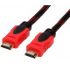 Кабель HDMI-HDMI Donli оплетка, фериты, усиленный 5 м (4866lmn/yop)