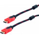 Кабель HDMI-HDMI Donli оплетка, фериты, усиленный 5 м (4866lmn/yop)