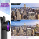 Макролинза для телефона, объектив для телефона, линза 2 объектива 0.45 lens AND HA-55