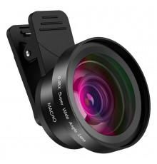 Макролинза для телефона, объектив для телефона, линза 2 объектива 0.45 lens AND HA-55