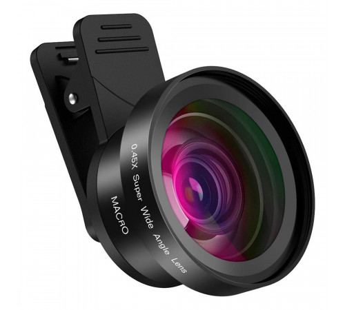Макролинза для телефона, объектив для телефона, линза 2 объектива 0.45 lens AND HA-55