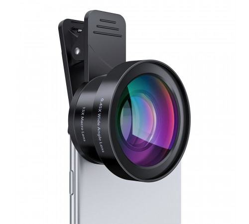 Макролинза для телефона, объектив для телефона, линза 2 объектива 0.45 lens AND HA-55