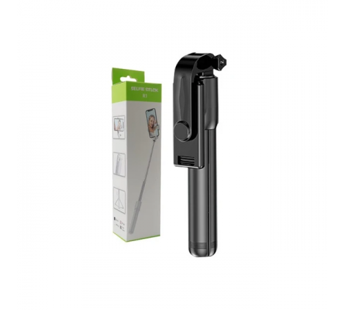 Селфи палка штатив-монопод для телефона с Bluetooth пультом Selfie Stick R1 черный