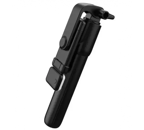 Селф палка, штатив-монопод для телефона с Bluetooth пультом и LED светом Selfie Stick DF-01S AND 5222 (черный)