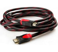 Кабель HDMI-HDMI Donli оплетка, фериты, усиленный 5 м (4866lmn/yop)