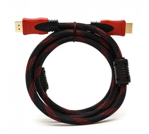 Кабель HDMI-HDMI Donli оплетка, фериты, усиленный 5 м (4866lmn/yop)