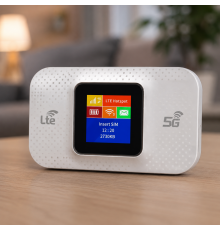 Портативний модем з екраном 4G/5G Wi-Fi зі знімною батареєю / Мобільний модем роутер 4G під SIM картку з аккумулятором