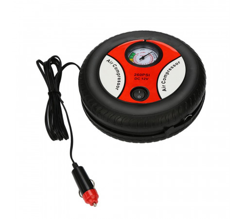 Компрессор Автомобильный AIR COMPRESSOR 260PSI DC-12V красный