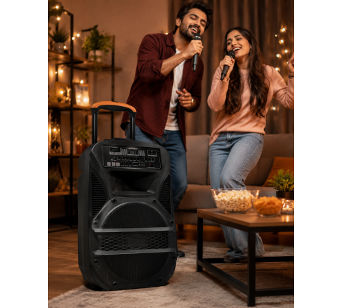 Портативна колонка BT 115 / Портативна колонка Su-Kam BT115D / Bluetooth, USB, FM акустична система караоке-система за 9354 грн
