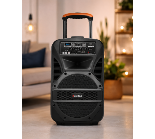 Портативна колонка BT 115 / Портативна колонка Su-Kam BT115D / Bluetooth, USB, FM акустична система караоке-система за 9354 грн