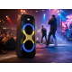 Портативная акустика ZXX-5580 / Колонка с Bluetooth для караоке с микрофонами / Аккумуляторная колонка с RGB-подсветкой FM и TWS