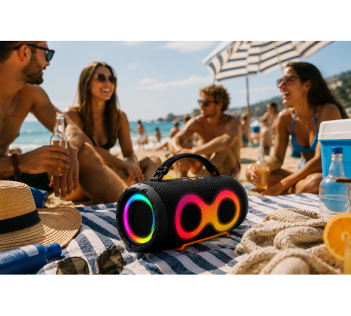 Колонка Charce 6 LED Bluetooth / Акустика 50Вт