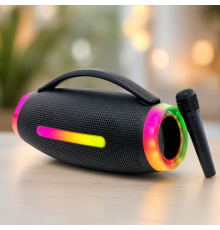 Колонка MS-3643BT-W / Колонка Bluetooth з мікрофоном / Акустика з RGB-підсвічуванням