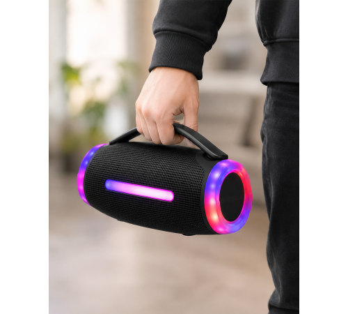 Колонка MS-3643BT-W / Колонка Bluetooth с микрофоном / Акустика с RGB-подсветкой