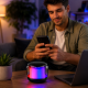 Мини-колонка Bluetooth/Акустика со звуком 360° и подсветкой