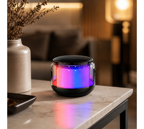 Мини-колонка Bluetooth/Акустика со звуком 360° и подсветкой