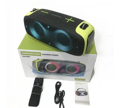 Портативна бездротова колонка Bluetooth Hopestar A30 Party | BT5.0, 70W, TWS, AUX/TF/USB, 7h