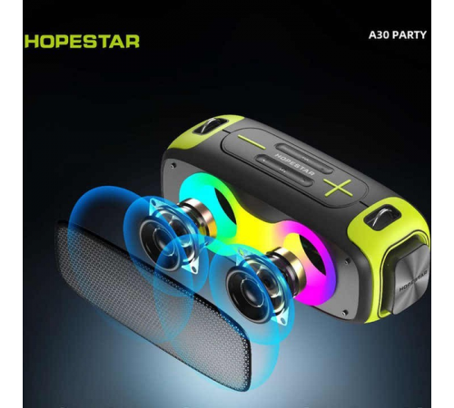 Портативна бездротова колонка Bluetooth Hopestar A30 Party | BT5.0, 70W, TWS, AUX/TF/USB, 7h