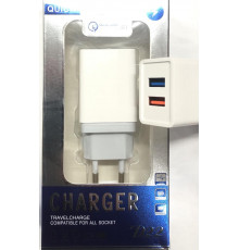 Адаптер Fast Charge AR 001/ 4757 2 USB (300)