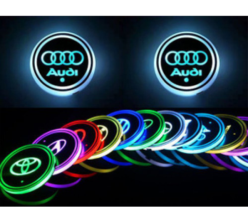 Подсветка подстаканника авто RGB Модель