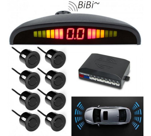 Парктроники для авто Car Radar parking на 8 датчиков Парковочная система для любого авто Радар для парковки