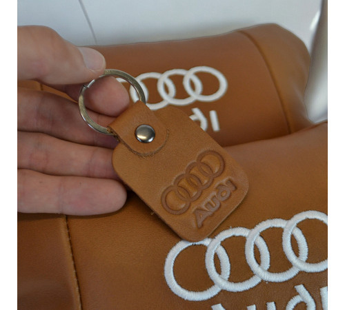 Подушка для поддержания головы Audi Ауди, Подарок мужчине водителю, Автоподушки с логотипом MH-20