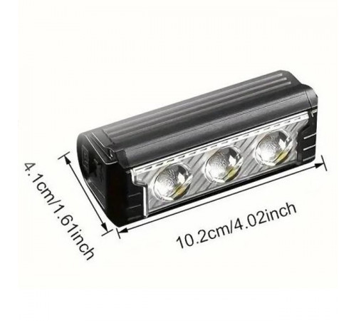 Ліхтар для велоподорожей FY-339B-3LED(white+yellow), Довговічний велосипедний ліхтар SF-42 за 697 грн