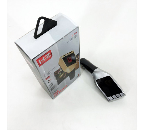 Автомобильный FM трансмиттер модулятор H15 Bluetooth MP3, Блютуз модулятор в машину. Цвет: серебряный PT-74